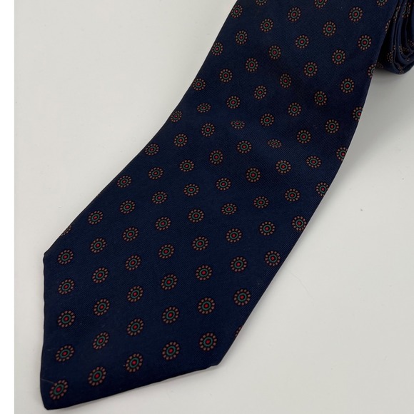 Liberty of London Other - Liberty of London Mens Silk Navy Blue Micro Dot Pattern Necktie 58"x3"